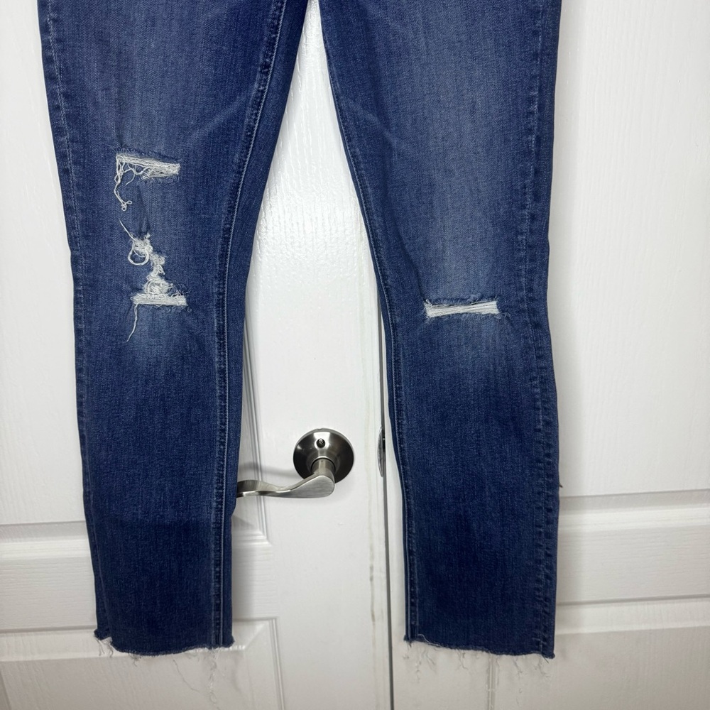 ‼️SALE‼️ Mother The Mid Rise Dazzler Ankle Fray Jeans - Picture 6 of 9
